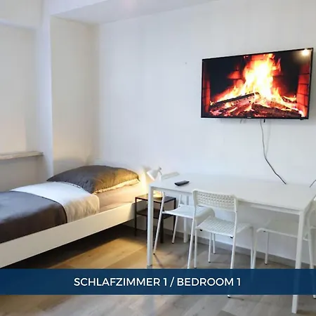 Rtr - Bis 10 Personen - Einzelzimmer - Voll Ausgestattet - Garten - Smart Tv - Wifi * Gelsenkirchen