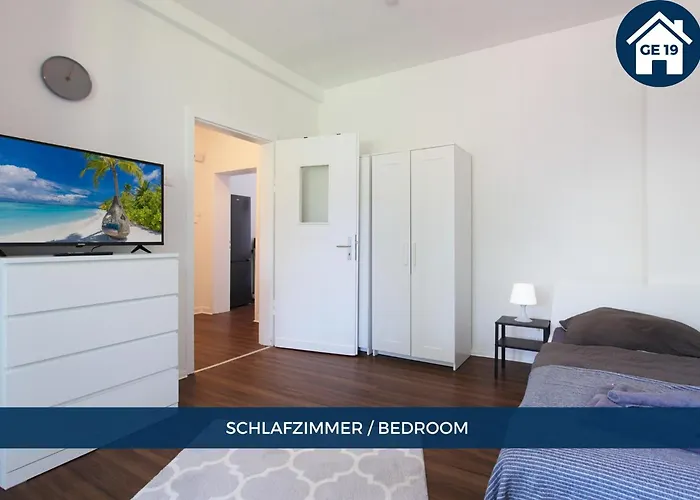 Appartement Rtr - Bis 10 Personen - Einzelzimmer - Voll Ausgestattet - Garten - Smart Tv - Wifi